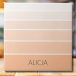 Bloqueio de cores Peach Fuzz | Nome Elegante<br><div class="desc">Bloqueio de cores Peach Fuzz | Nome Personalizado Elegante | Clássico | Elegante | Evolução | NA MODA | Presente</div>