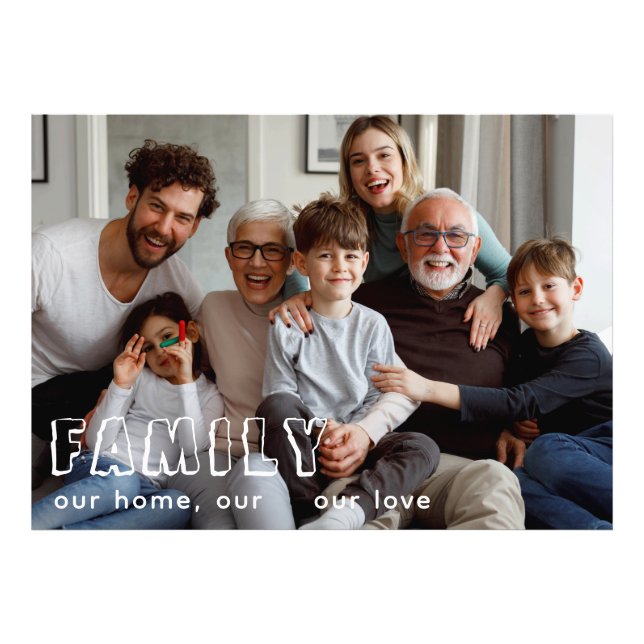 Bloqueio de Fotografias Chic Collage do Script Fam (Frente)