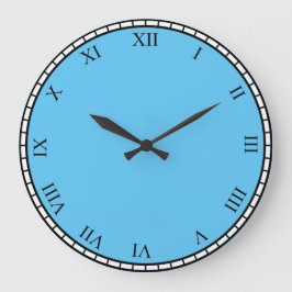 Bloqueio de Rosto do Relógio Romano Preto