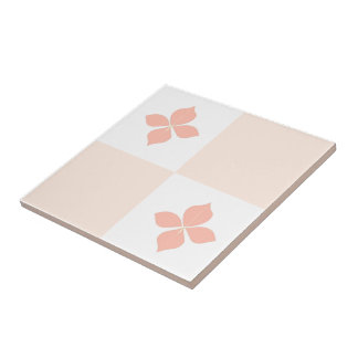 Blossom elegância salmão azulejo floral padrão 10