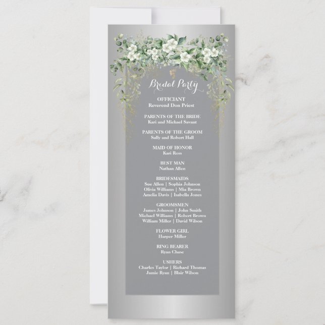 Blossomas do Amor: Uma Celebração de Prata (Frente)