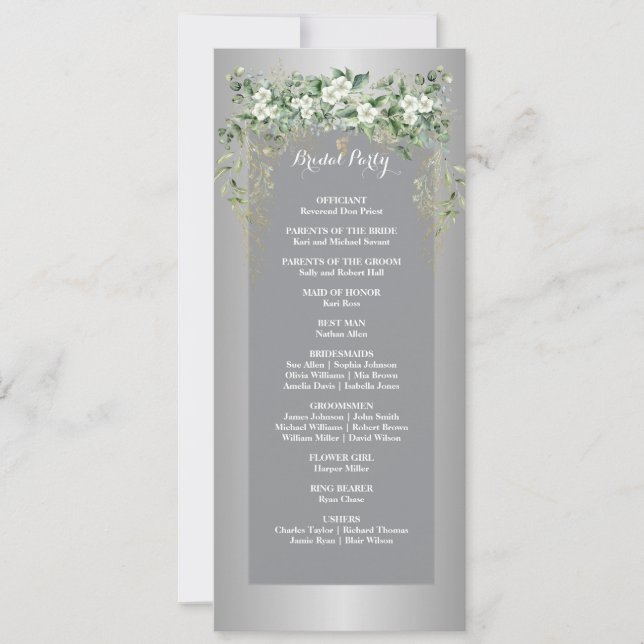 Blossomas do Amor: Uma Celebração de Prata (Frente)