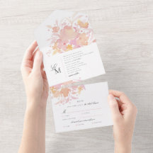 Blossomas Rosa Watercolor Casamento Floral