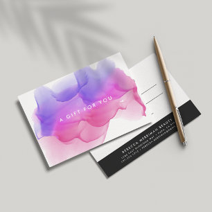 Blot de Aquarela Magenta Moderna Certificado de
