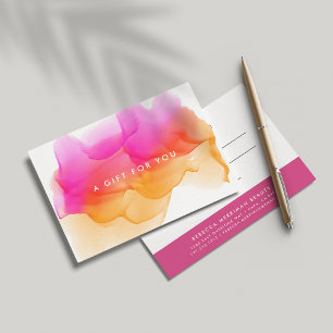 Blot de Aquarela Moderna Certificado de oferta