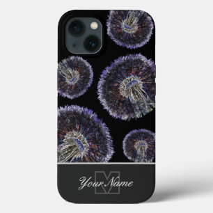 Blowball de dandelion neon-Pop-Art com Monograma!