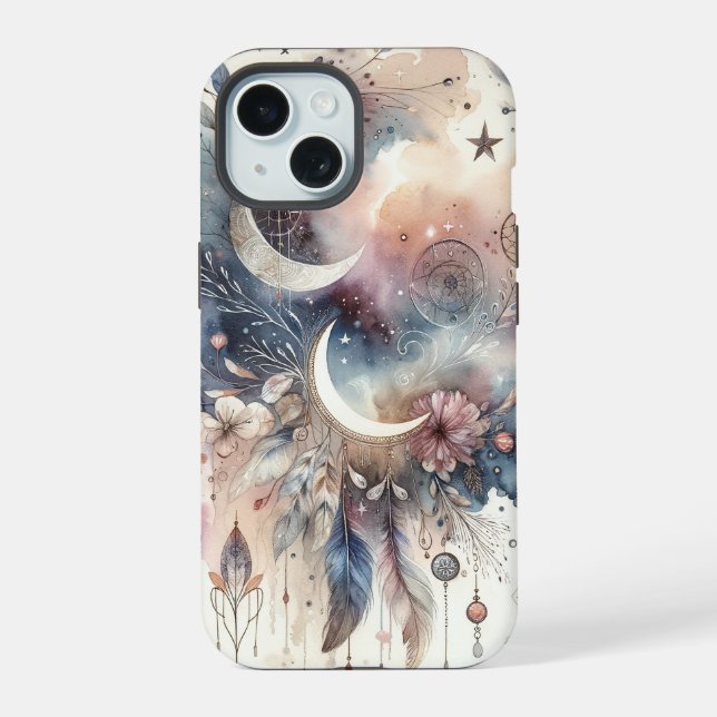 Blue and Pink Dream Catcher (Verso)