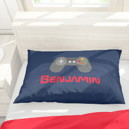 Blue and Red Video Game Controller
