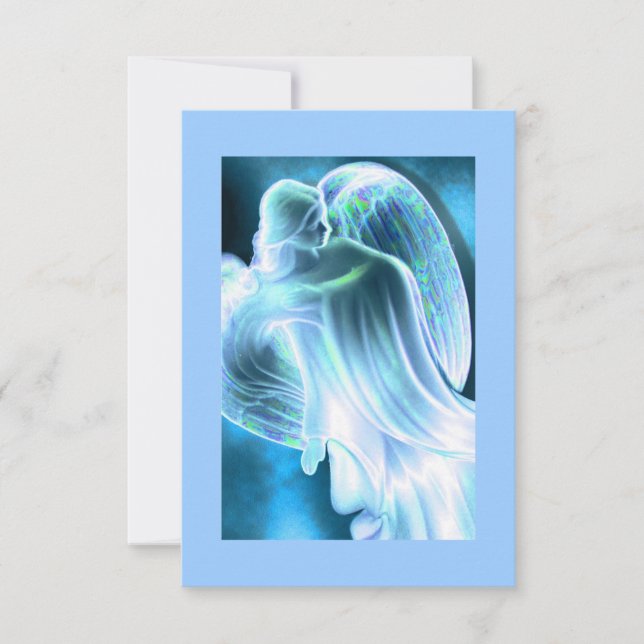 Blue Angel Comforting Prayer Card (Frente)