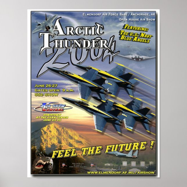 Blue Angels air show poster (Frente)