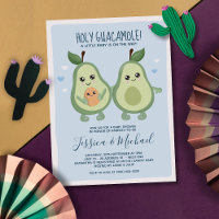 Blue Avocado Santo Convite para Chá de fraldas Gua