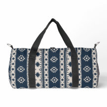 Blue Aztec Print Cut Sew Bag