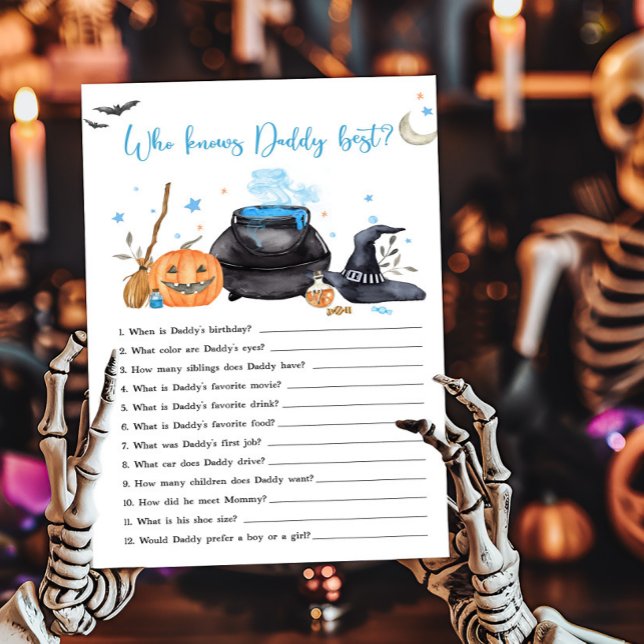 Blue Baby está criando Quem sabe o melhor jogo do  (Baby is Brewing Baby Shower Who knows Daddy Best Game)