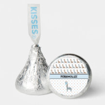 Blue Baby Giraffe Monograma