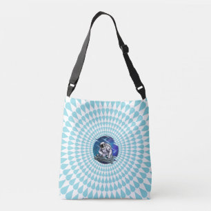 Blue Background Astronauta DJ Music Space Tote Bag