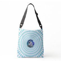 Blue Background Astronauta DJ Music Space Tote Bag