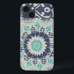 Blue Batik Tile III<br><div class="desc">Floral</div>