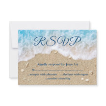 Blue Beach Waves Bat Mitzvah RSVP