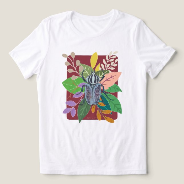 Blue beetle watercolor (Design frontal)