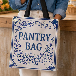 "BLUE-BERRY" BOLSAS DE PANELA CHINOISERIE TOTE