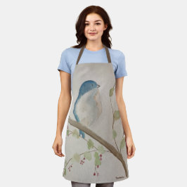 Blue Bird Apron