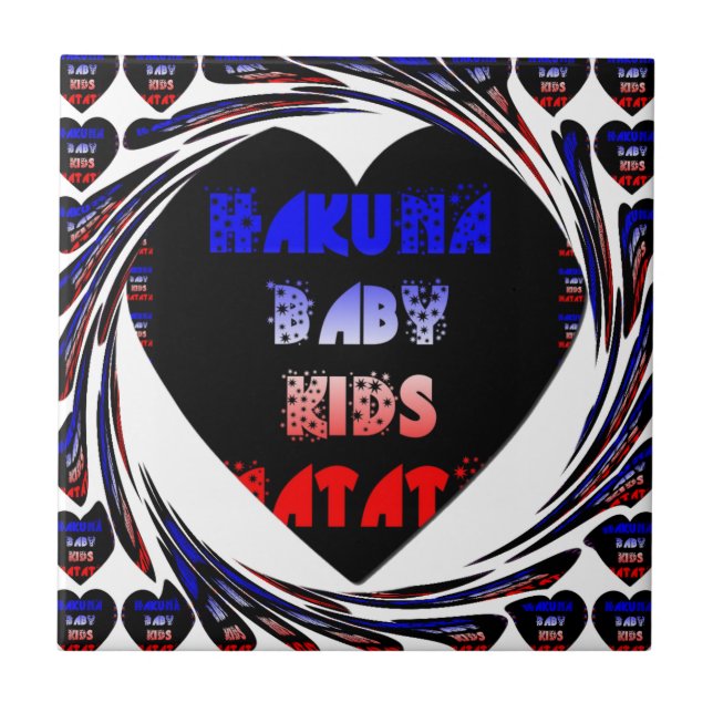 Blue Black Hakuna Matata Baby Kids Design.png (Frente)