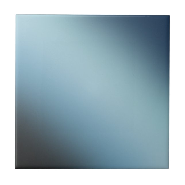 Blue Black Ombre Gradient Blur Abstract Design (Frente)