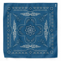 Blue Bohemian Mandala Bandana