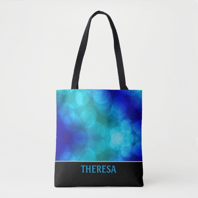 Blue Bokeh Tote Bag (Frente)
