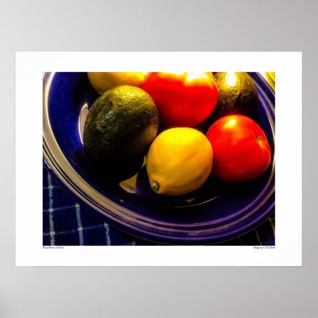 Blue Bowl da Poster de Fruta (Frente)