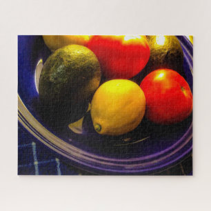 Blue Bowl da Quebra-cabeça de Fruta
