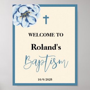 Blue Boy Baptism - Sinal de boas-vindas Poster