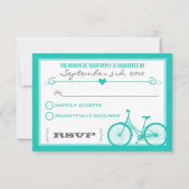 Blue Chevron Trendy Bicycle Hearding RSVP