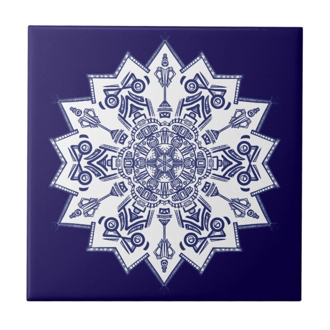 Blue China Mandela (Frente)