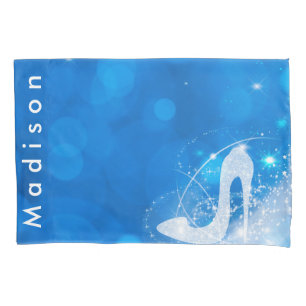 Blue Cinderella Sparkle High Heel Personalizado