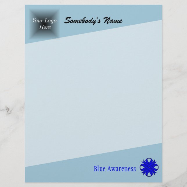 Blue Clover Ribbon por Kenneth Yoncich (Frente)