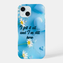 Blue Daisy Floral "Eu Senti Tudo" Inspirador
