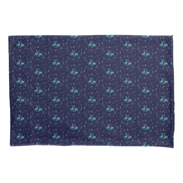 Blue Deer Pillowcase (Frente)