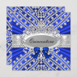Blue Diamond e Tiara Quinceañera Convite
