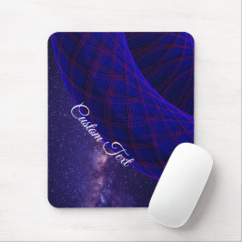 Blue Donuts In Outer Space Mouse Pad