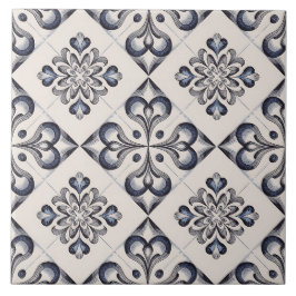 Blue Dutch Delft Pattern 