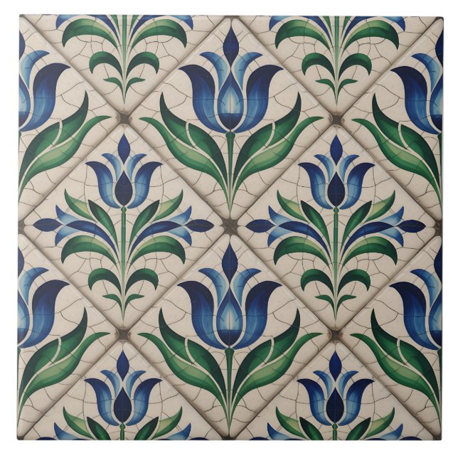 Blue Dutch Delft Pattern  (Frente)