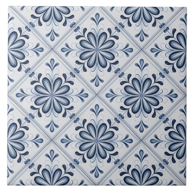Blue Dutch Delft Pattern  (Frente)