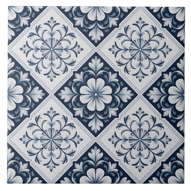 Blue Dutch Delft Pattern  (Frente)