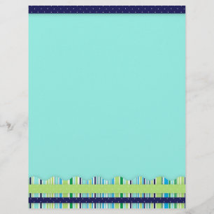 Blue e Green Candy Strike Letterhead