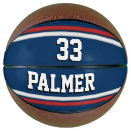 Blue e Red Sports Jersey com nome e número