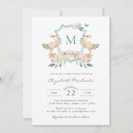 Blue É um convite para Chás de fraldas