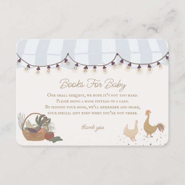 Blue Farmers Market Fazendas Livros para Inserção  (Frente)