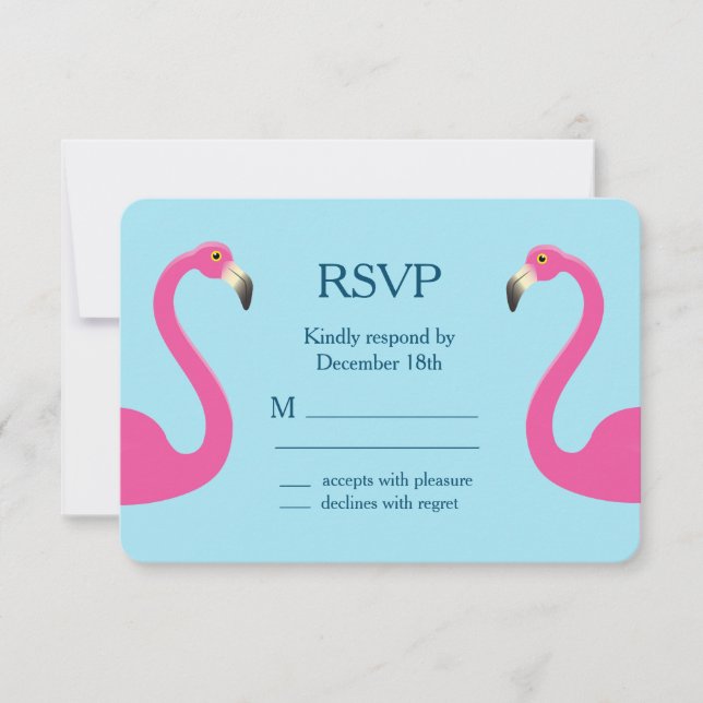 Blue Flamingo Beach RSVP (Frente)