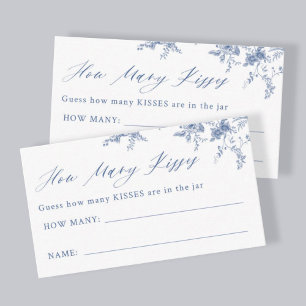 Blue Floral adivinha quantos cartões de jogo